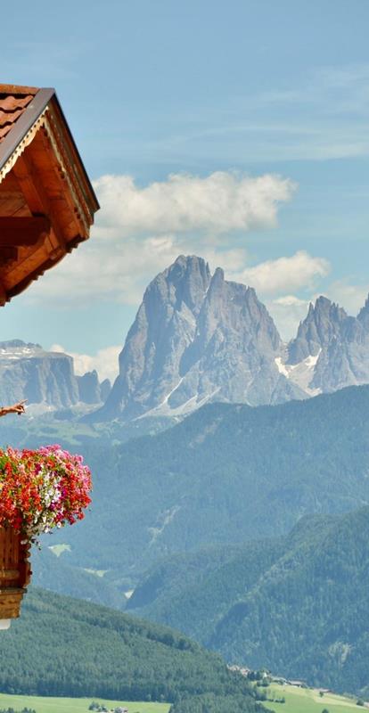 Ausblick vom Balkon im obersten Stock