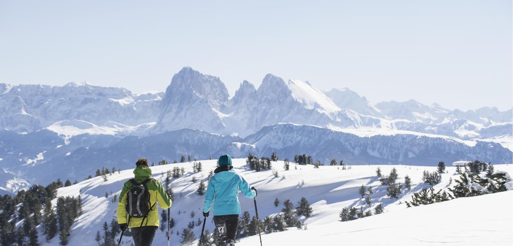 Snowshoe Hike in the Dolomites