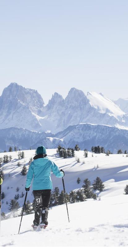 Snowshoe Hike in the Dolomites