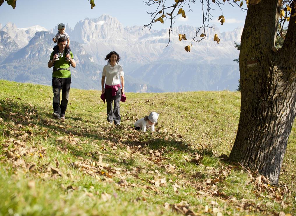 Escursione autunnale con la famiglia