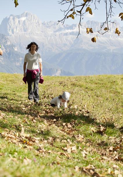 Escursione autunnale con la famiglia