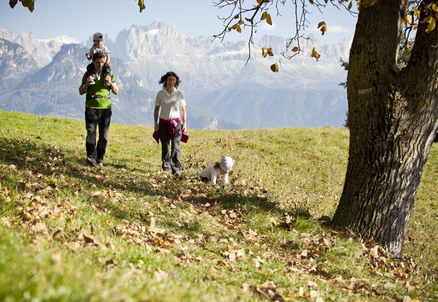 Escursione autunnale con la famiglia