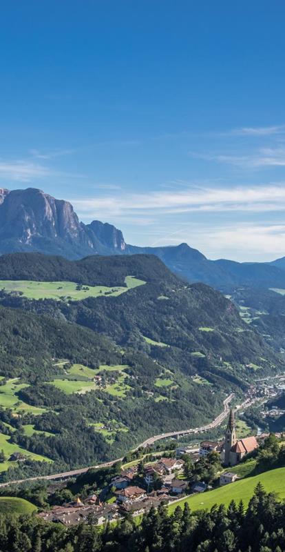 Villandro seen from above