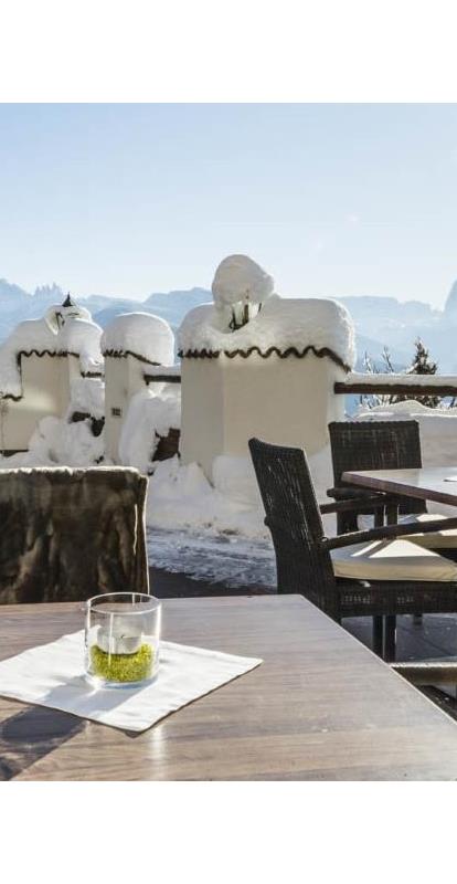 Unsere Terrasse im Winter